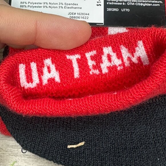 NWT UnderArmour UA Team Unisex Cushioned Crew Socks Size S/M (Red) - Picture 9 of 13